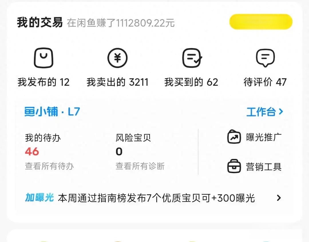 闲鱼一年赚100万交多少税(闲鱼一年赚100万交多少税费)