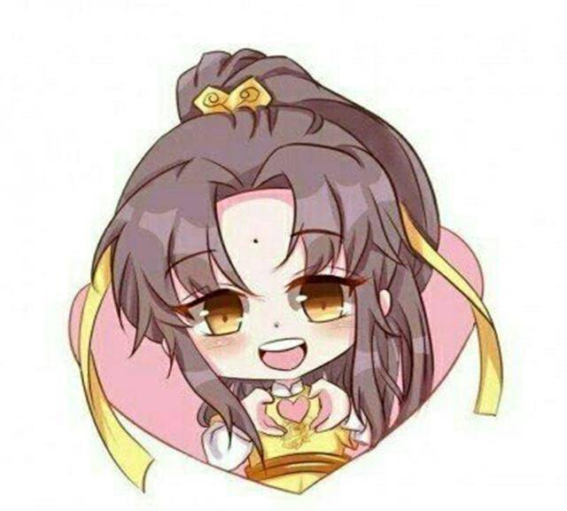 这副一脸害羞的q版江澄真是十分罕见,平日间细眉杏目,带着锐气的眼神