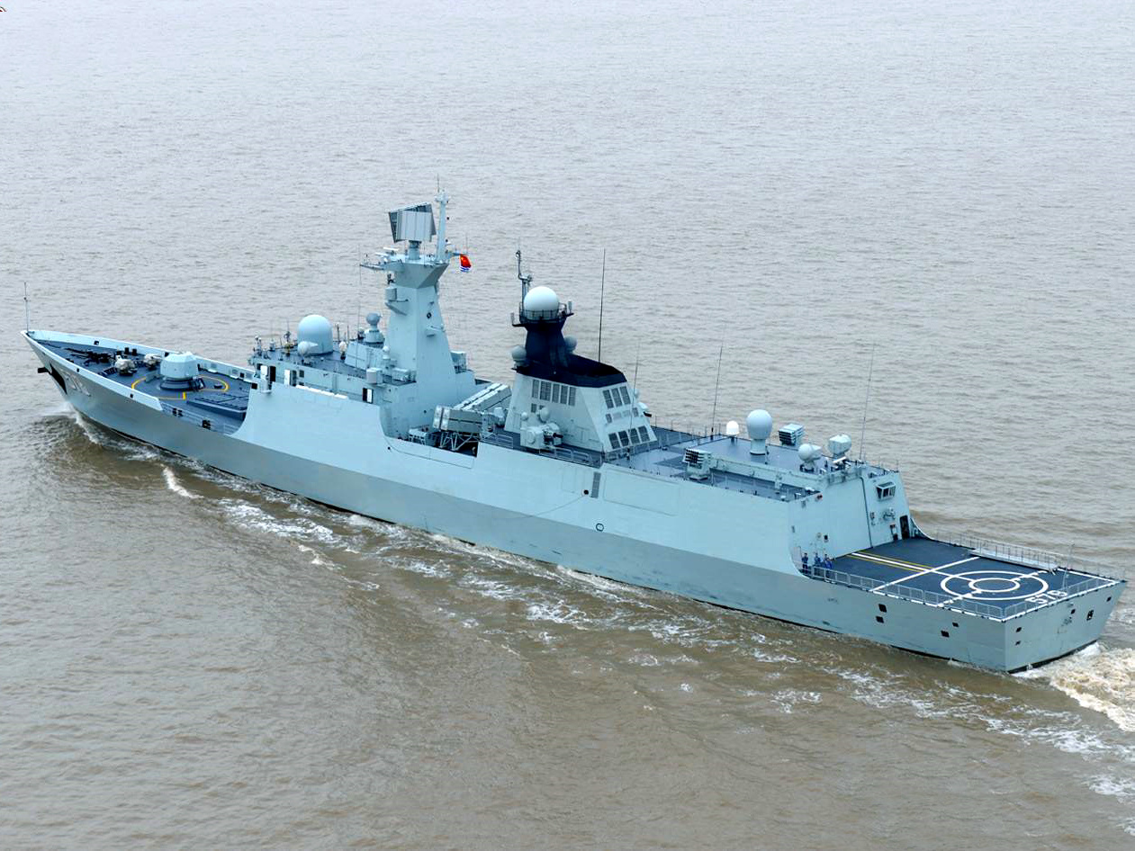 中国最新护卫舰057图片