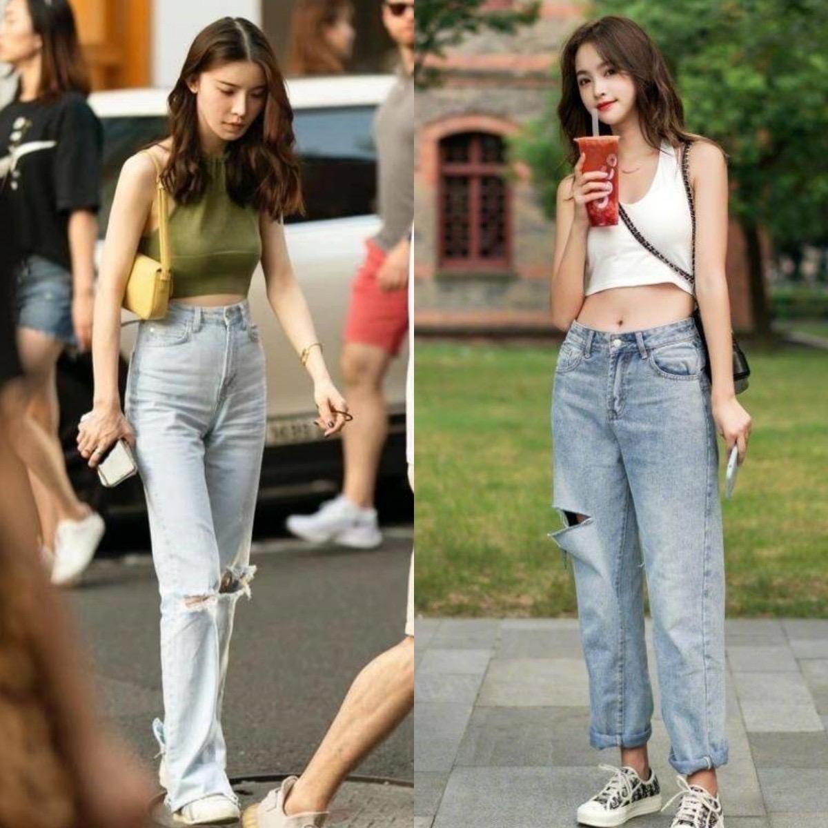 这些"露腰"穿搭,堪称小个子模板,减龄显腿长