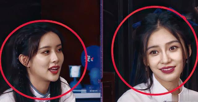 当孟子义baby姜贞羽扎上双马尾,脸型对比看出差距