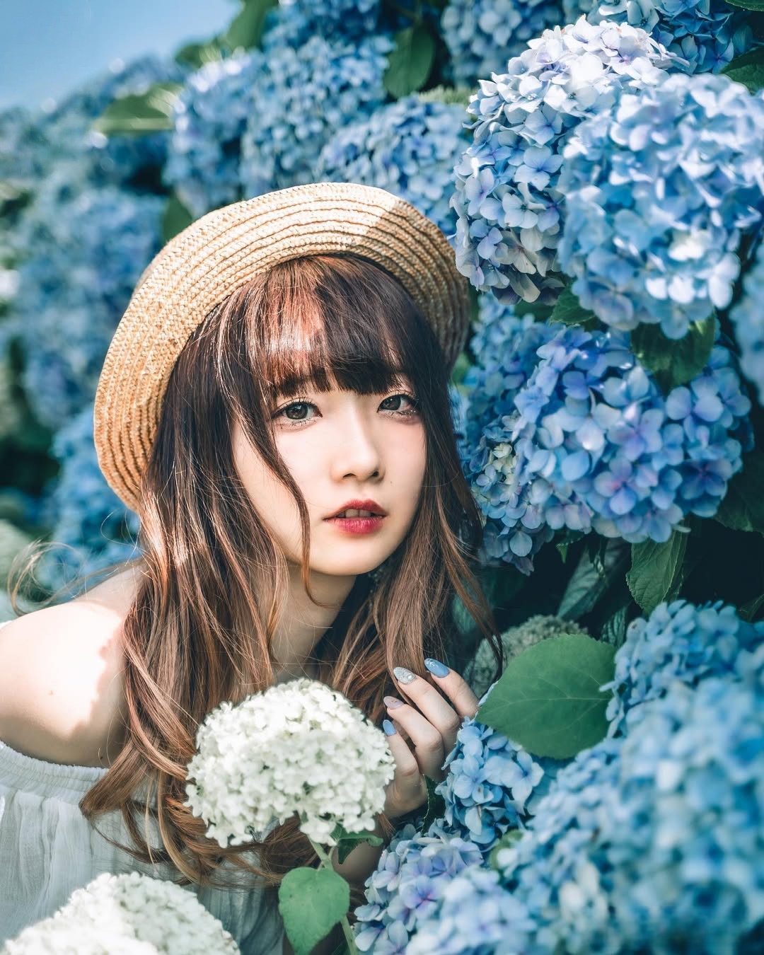 绣球花人像,10个仙女拍照姿势,引爆朋友圈