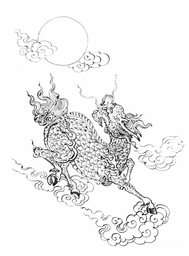 纹样收集一中国传统麒麟纹纹样