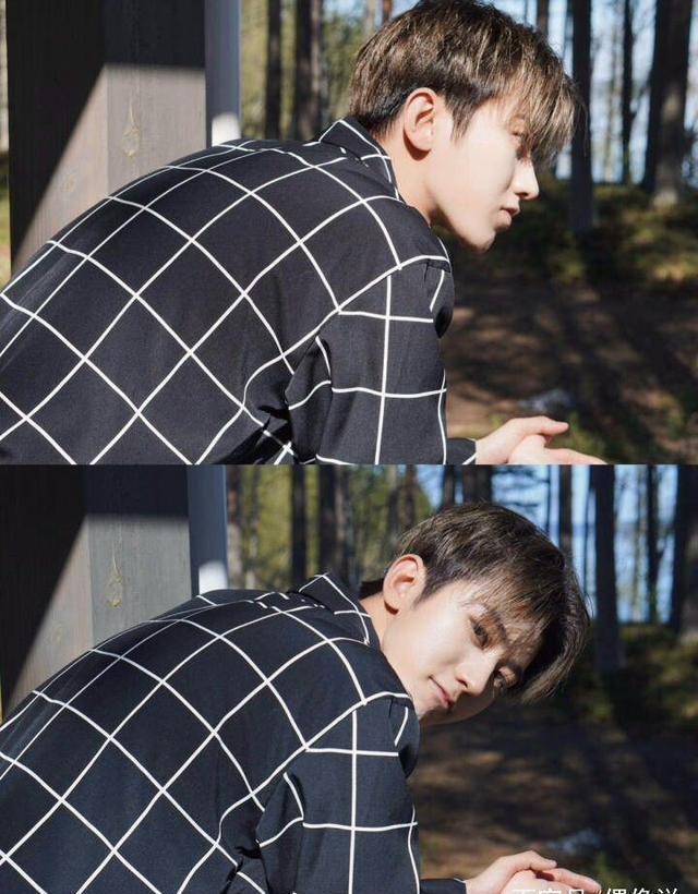 蔡徐坤在湖边的这一回眸,不知道牵动了多少人的心