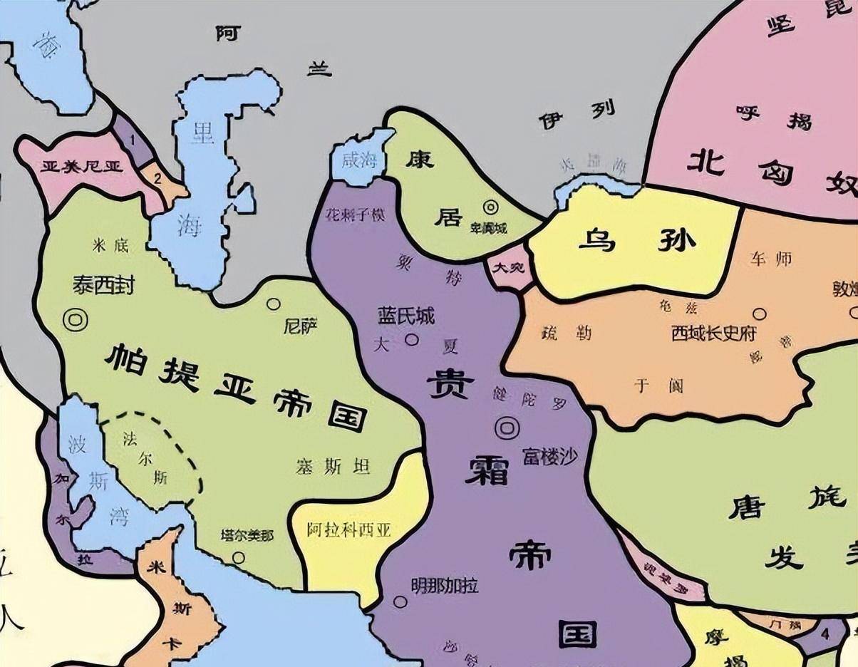 迦腻色伽一世时期,又南征印度,将都城迁至犍陀罗地区的富楼沙,就是