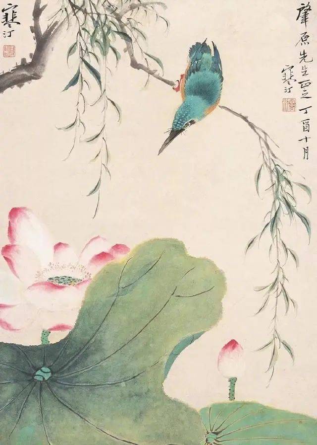 虚谷花鸟画代表作品图片