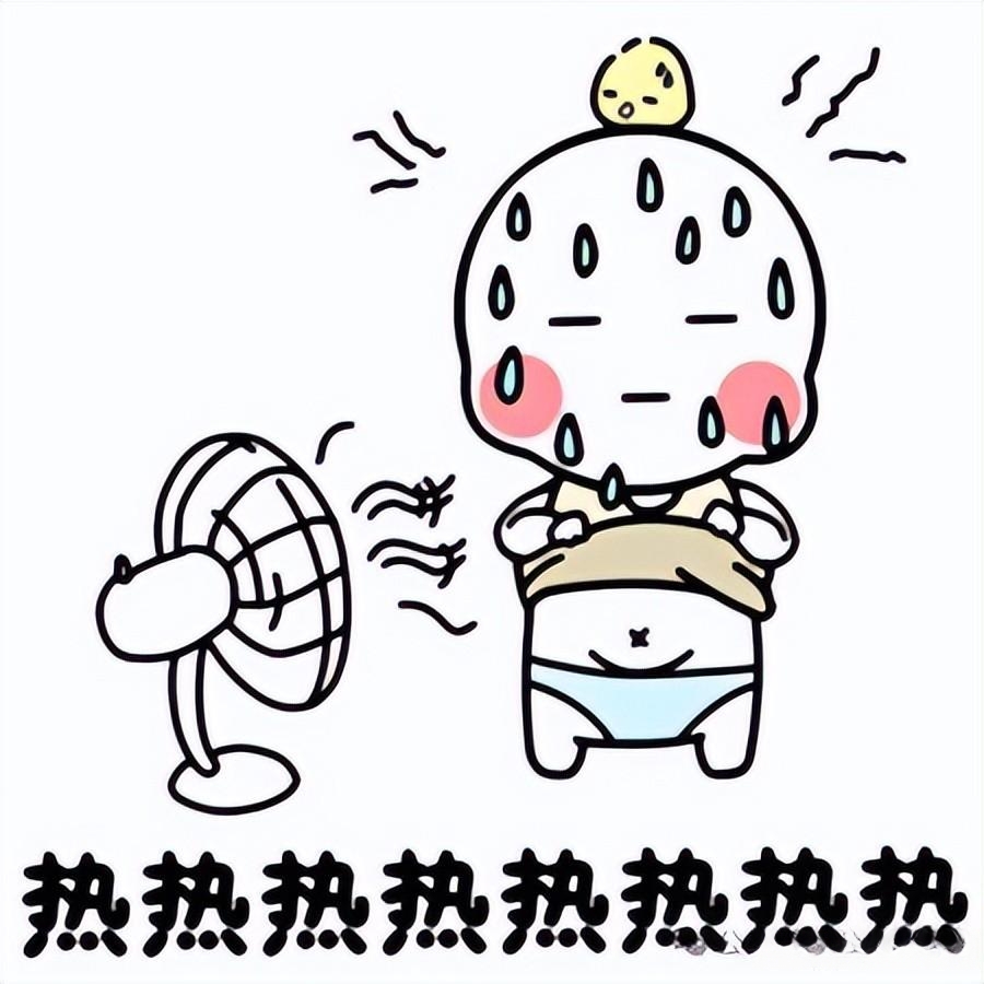 太热了表情包,天气热文案朋友圈搞笑说说