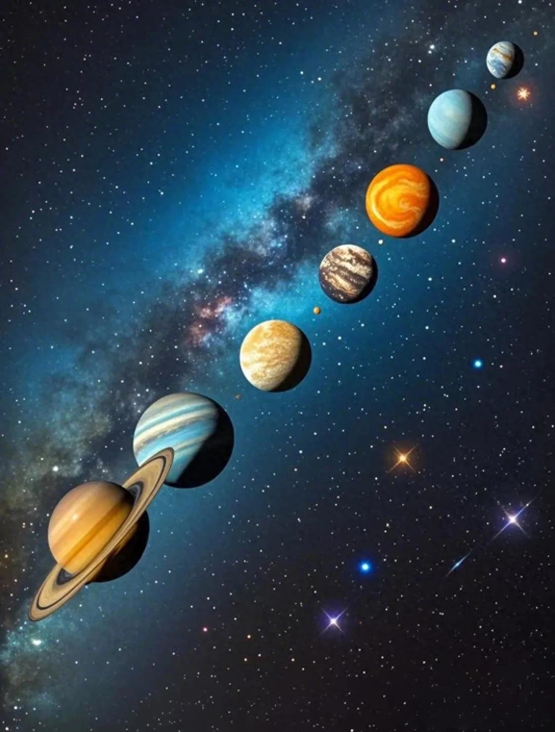 太阳系七大行星排成一线,七星连珠有何奥秘?