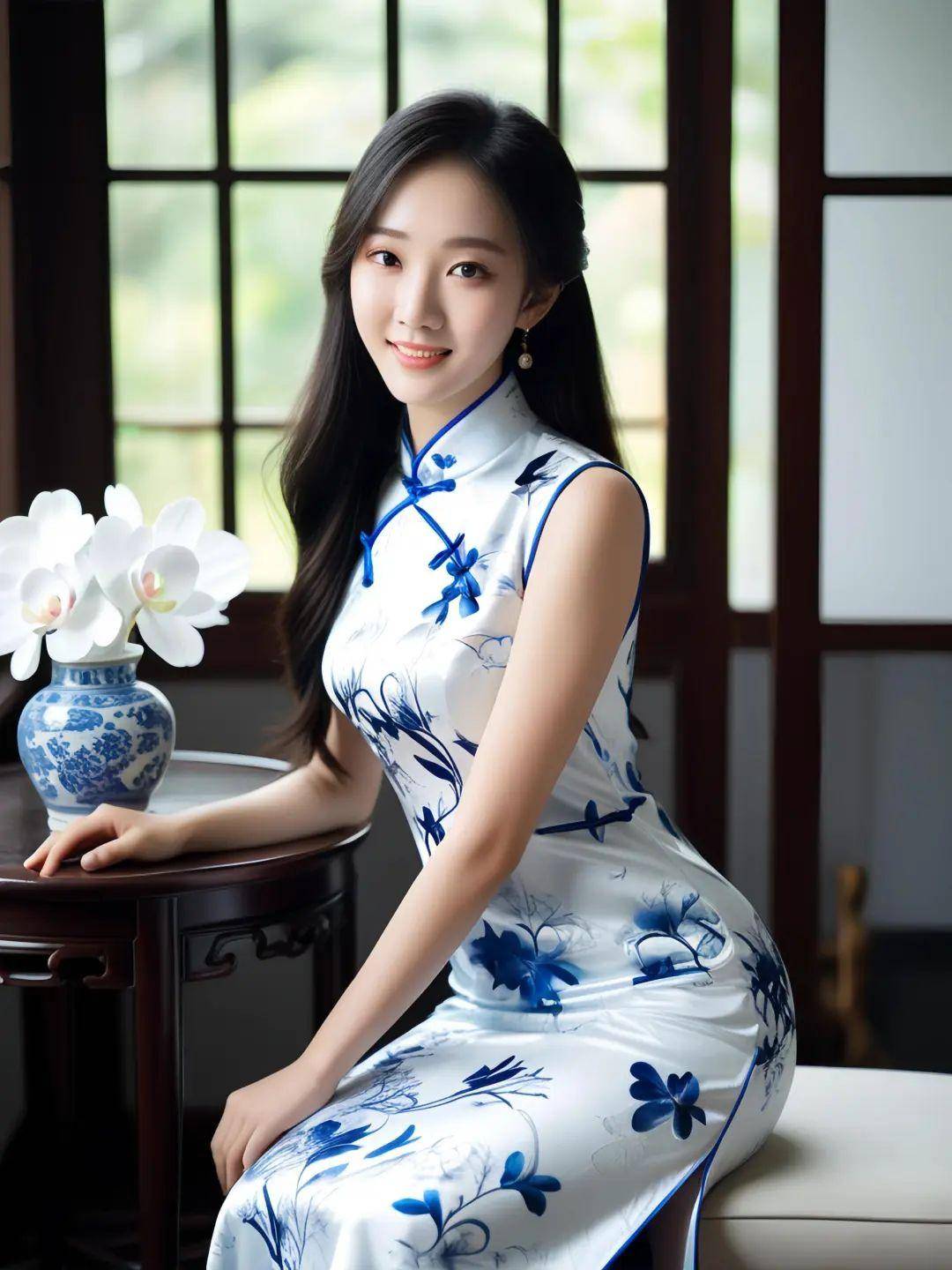 也寓意着青花瓷旗袍承载着这种精神追求初听不识曲中意