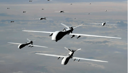 无人机蜂群往往是几十架甚至上百架的规模,如图2所示,蜂群中的各无人