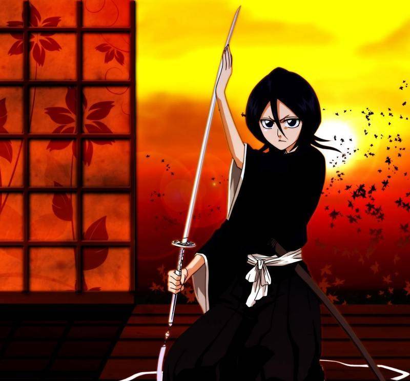 草鹿八千流,出自动漫死神,是十一番队的副队长,小时候流浪在流魂街被