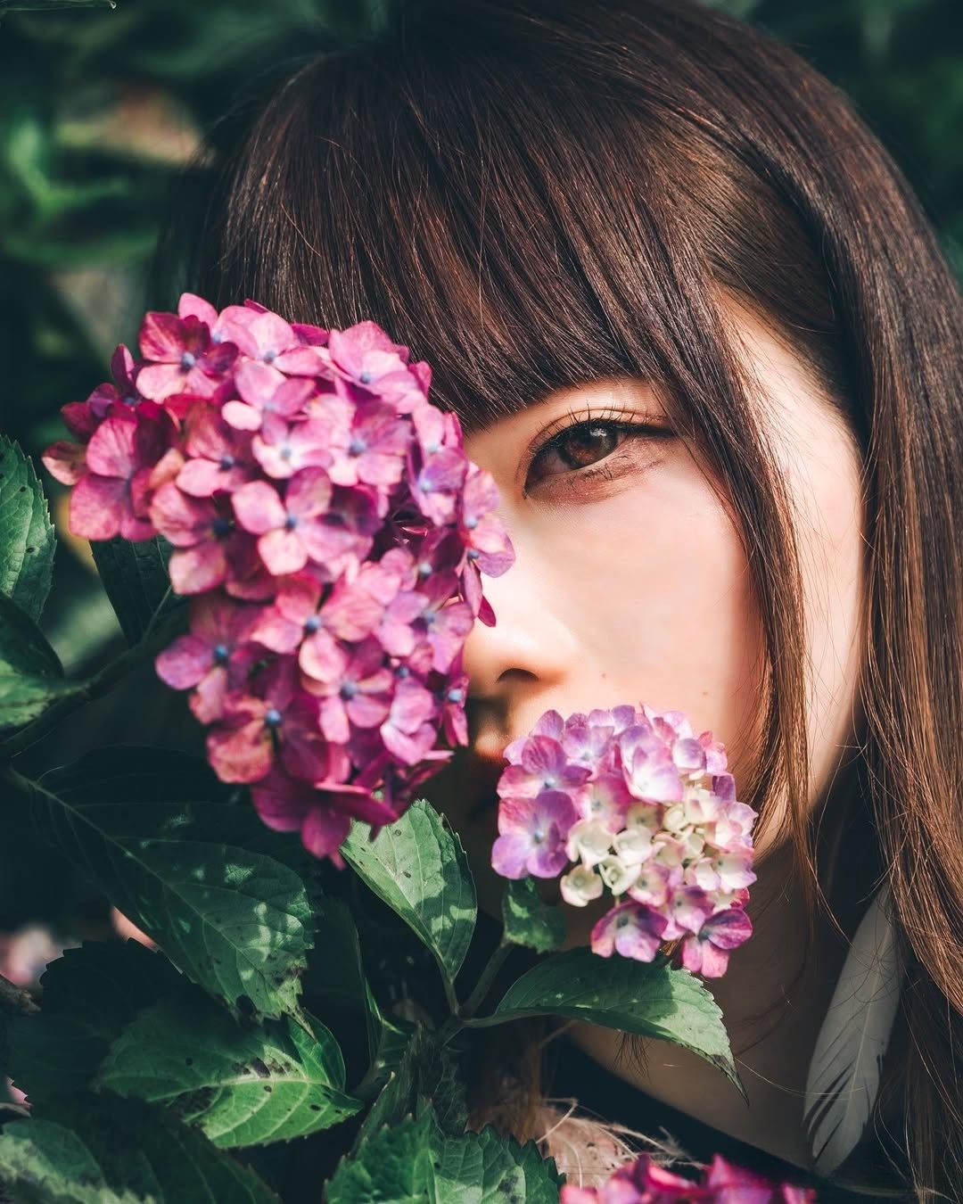 绣球花人像,10个仙女拍照姿势,引爆朋友圈