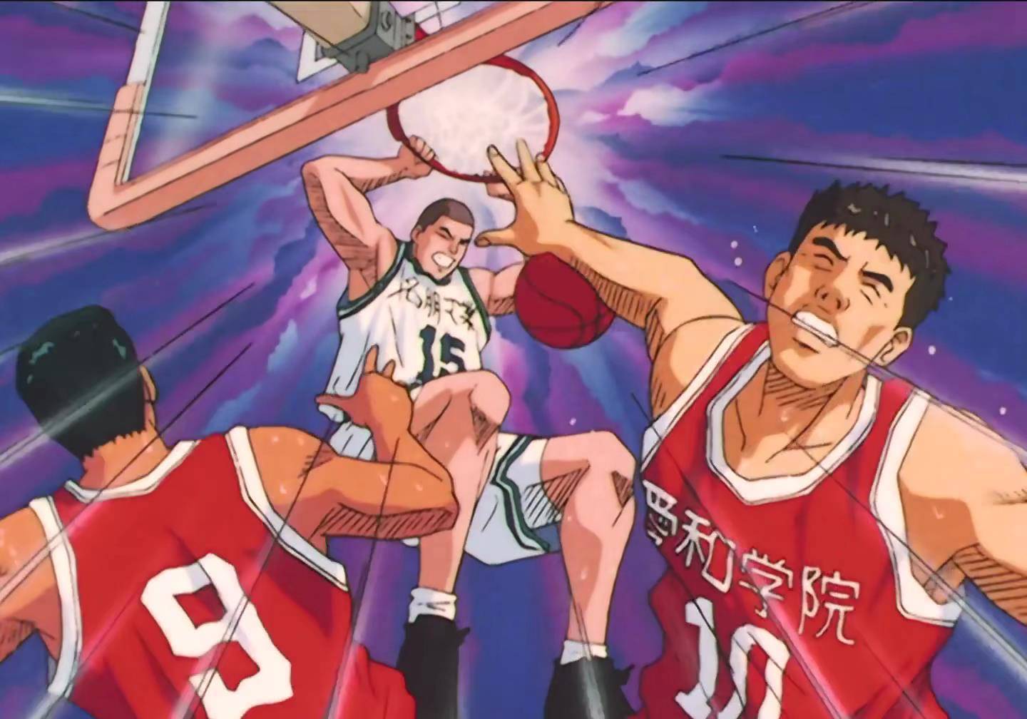 灌篮高手:內藤铁也与森重宽到底谁更强壮?樱木花道告诉我们答案