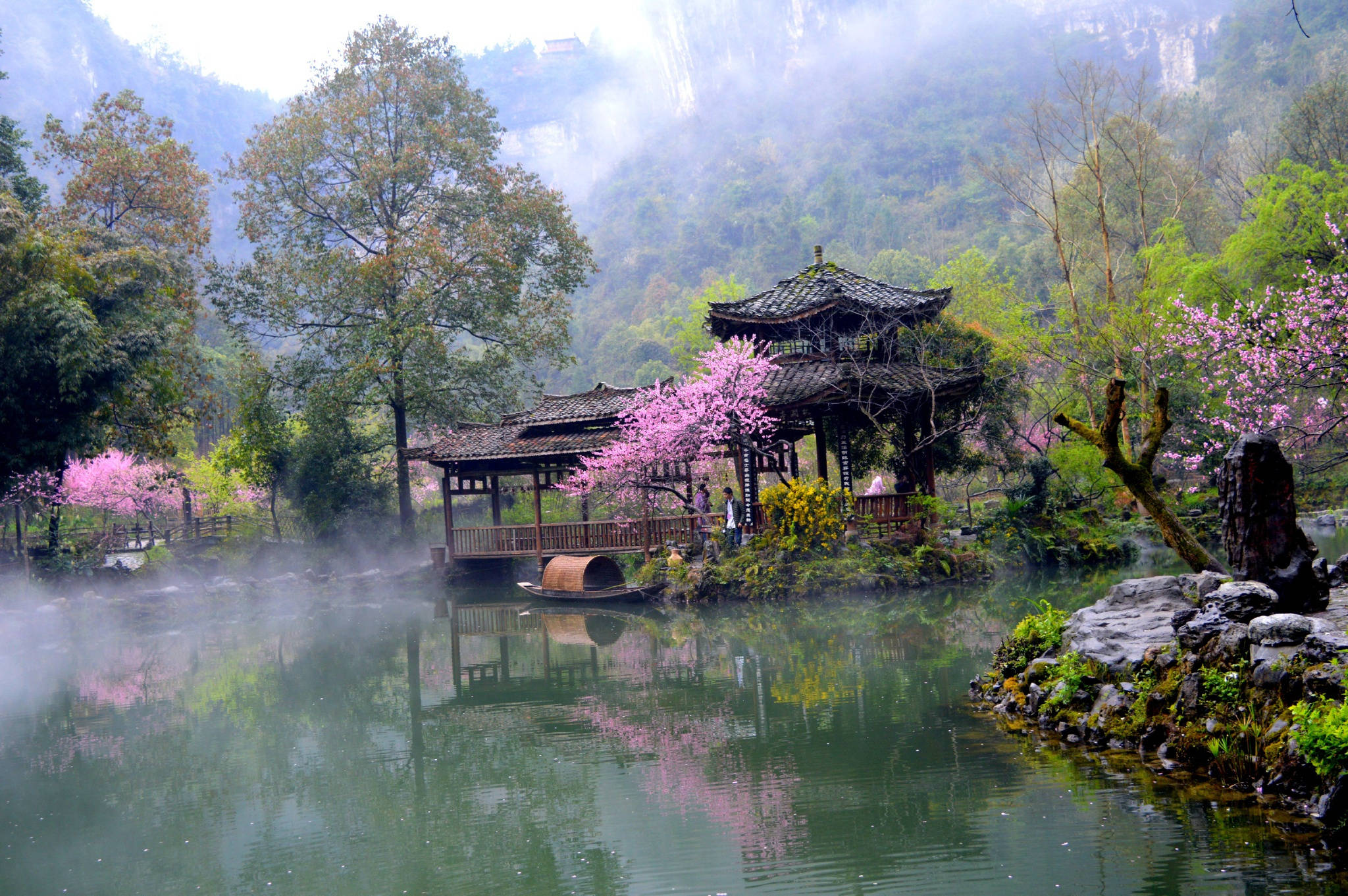 桃花源记桃花源景色图片