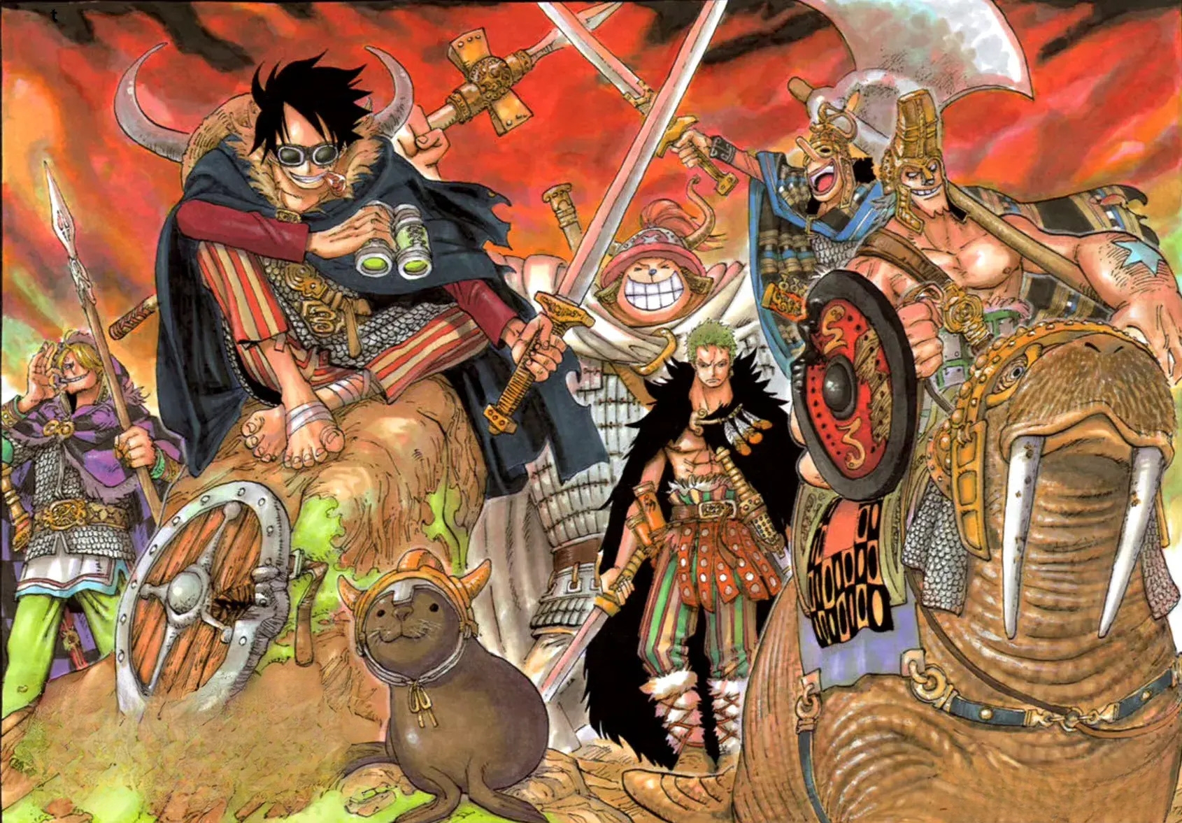 海贼王1127话情报:巨人族出现世界神树,草帽一伙换新造型了