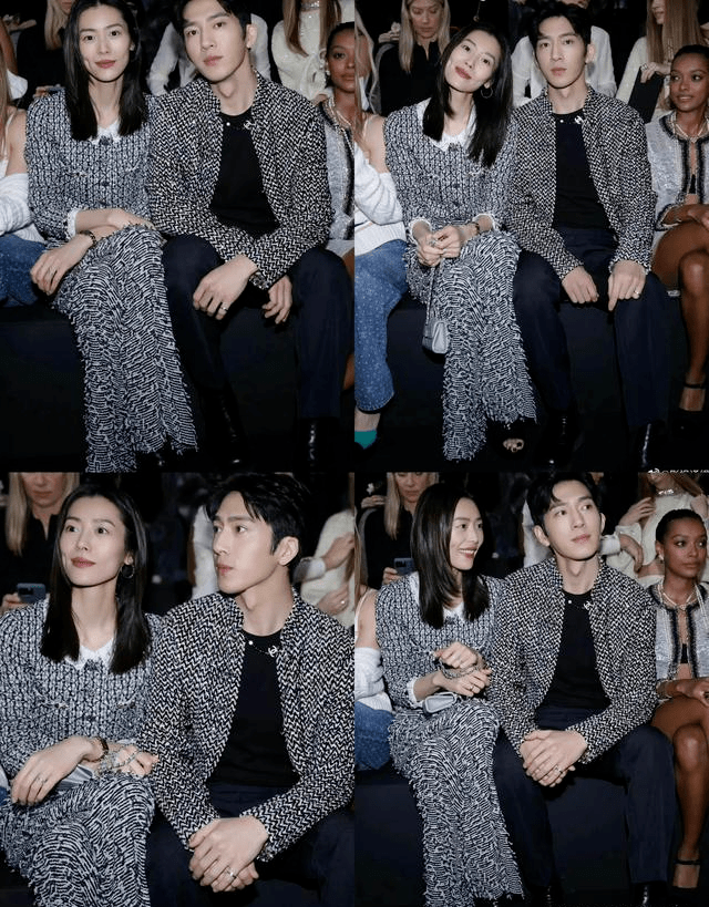 期间井柏然和旁边的人说话,刘雯非常自然地伸手帮井柏然整理了项链.