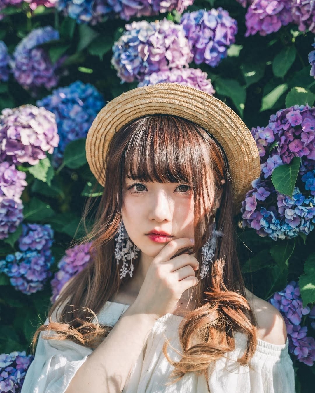 绣球花人像,10个仙女拍照姿势,引爆朋友圈