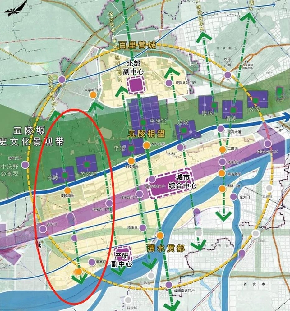 今年,咸阳市政府报告专门提及兴平汉武大道区域未来规划建设情况,作为