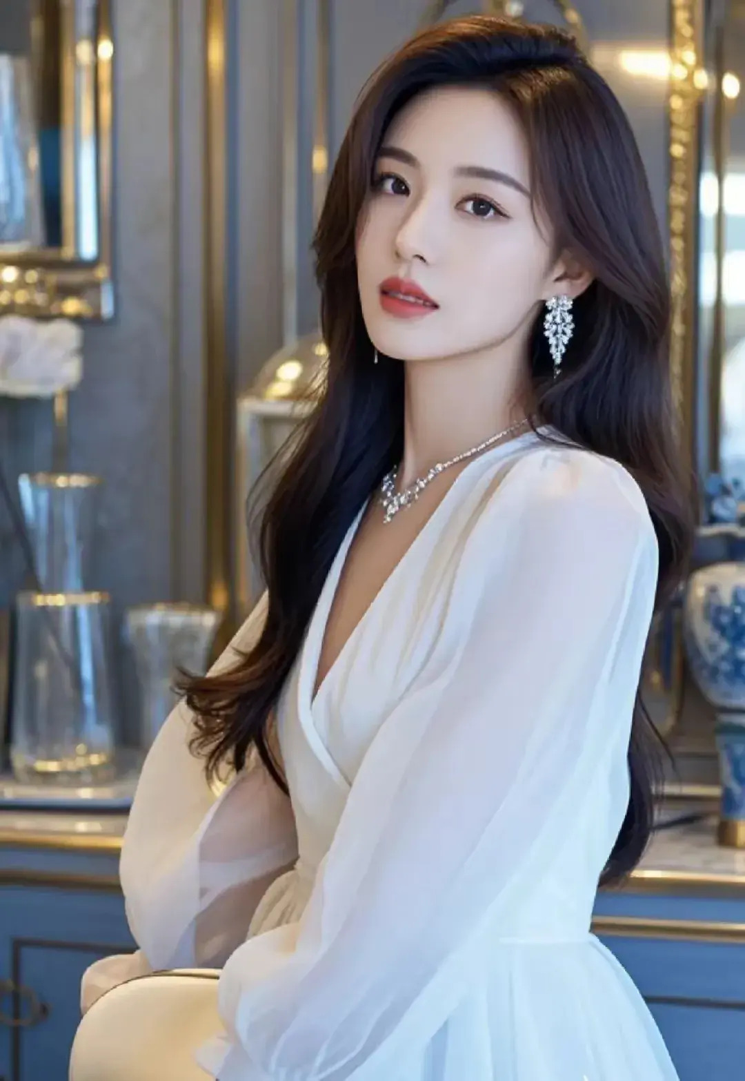 白富美,颜如玉,气质温婉迷人,魅力优雅无限,韵味独特!