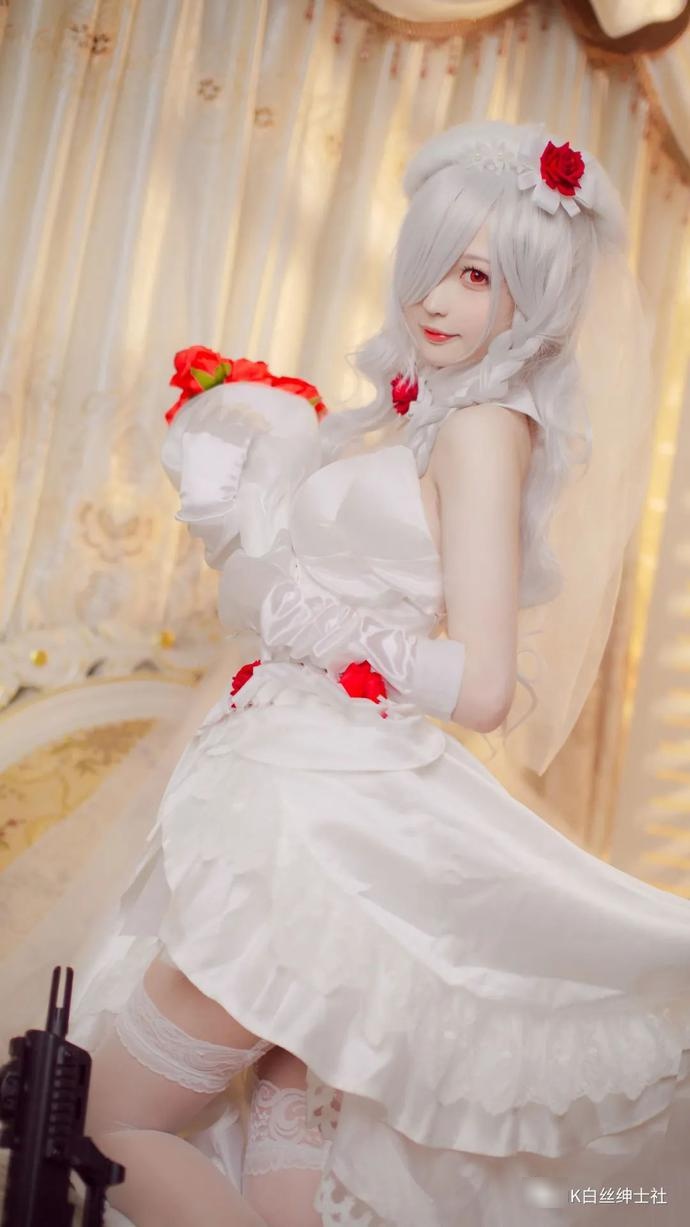 cos:少女前线g36c婚纱cos正片@南宫