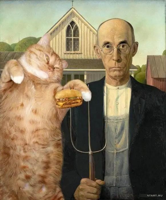 那只闯入世界名画的网红田园猫,回喵星了...
