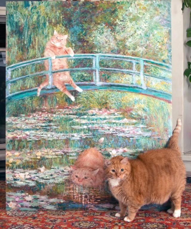 那只闯入世界名画的网红田园猫,回喵星了...