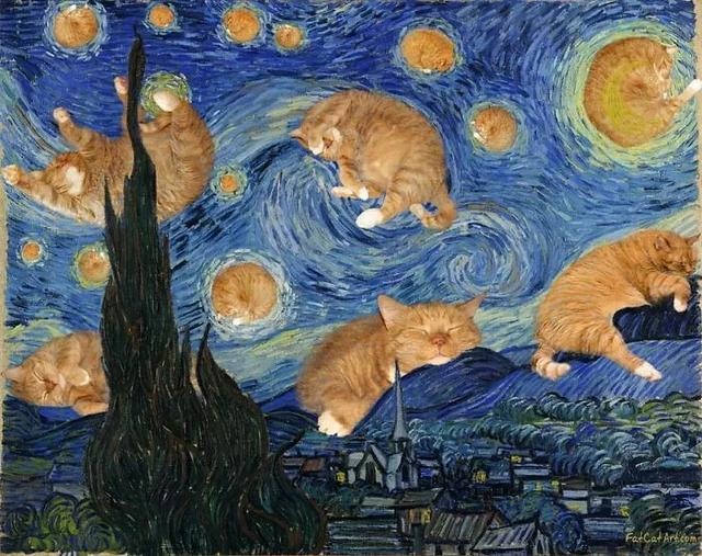 那只闯入世界名画的网红田园猫,回喵星了...