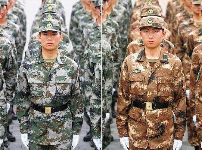 各軍兵種21式作訓服看遍,有人認為武警21式更好看,你覺得呢?