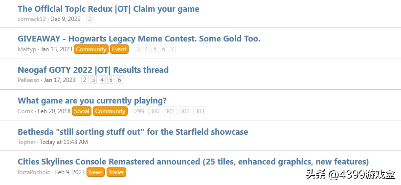 Neogaf GOTY 2022, OT, Results thread