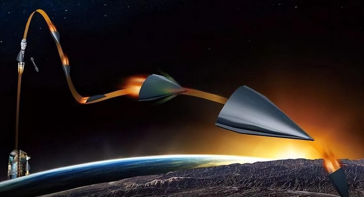 导弹是射出大气层之后 ,再重返大气层途中进入滑翔阶段,在这个过程当